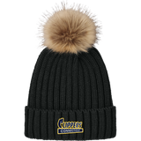 CT Clippers Faux Fur Pom Beanie