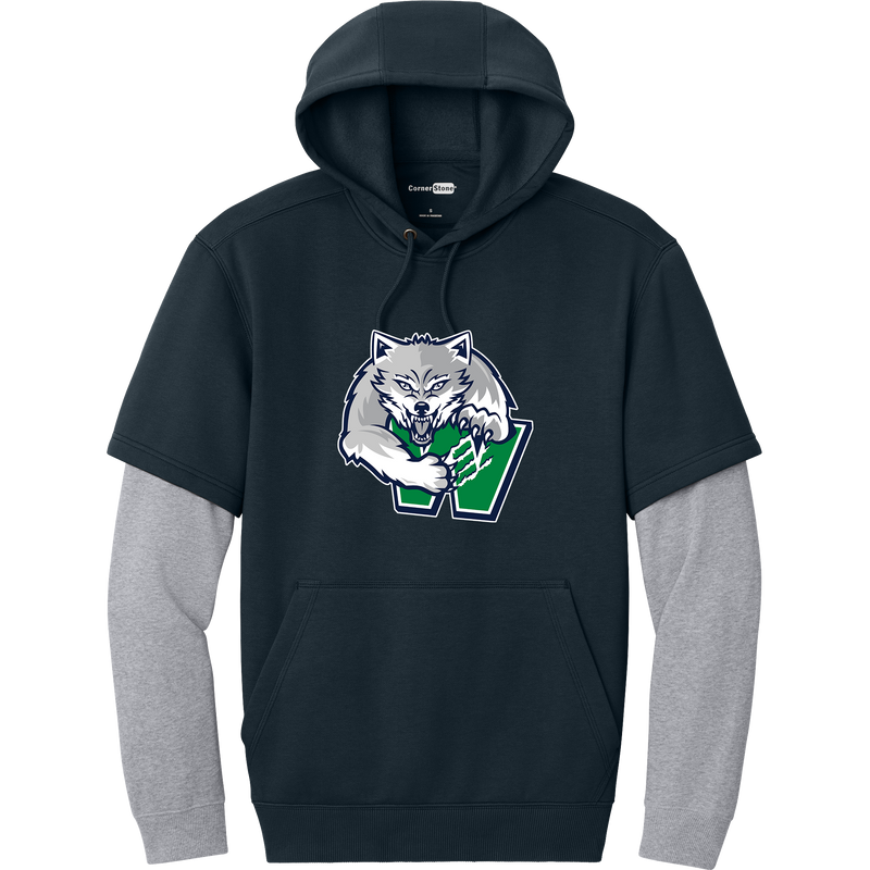 Woodbridge Wolfpack Tough Fleece Layered Hoodie