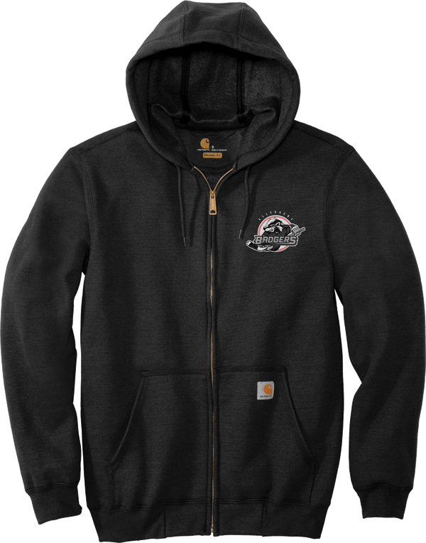 Allegheny Badgers Carhartt Midweight Hooded Zip-Front Sweatshirt