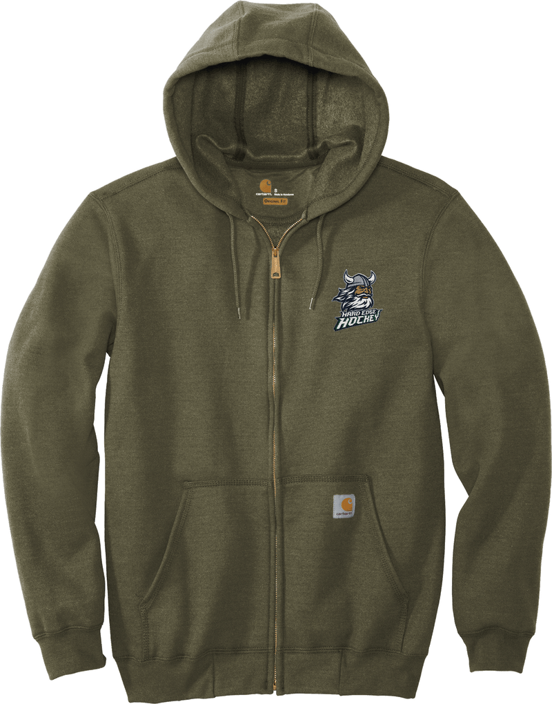 Hard Edge Hockey Carhartt Midweight Hooded Zip-Front Sweatshirt