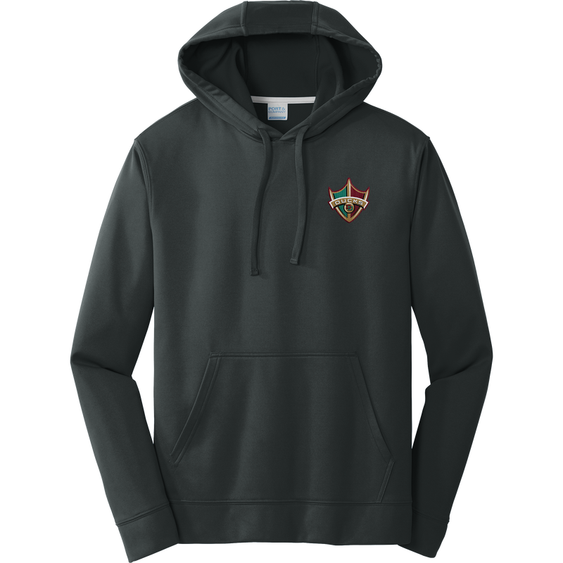 Delaware Ducks Performance Fleece Pullover Hooded Sweatshirt