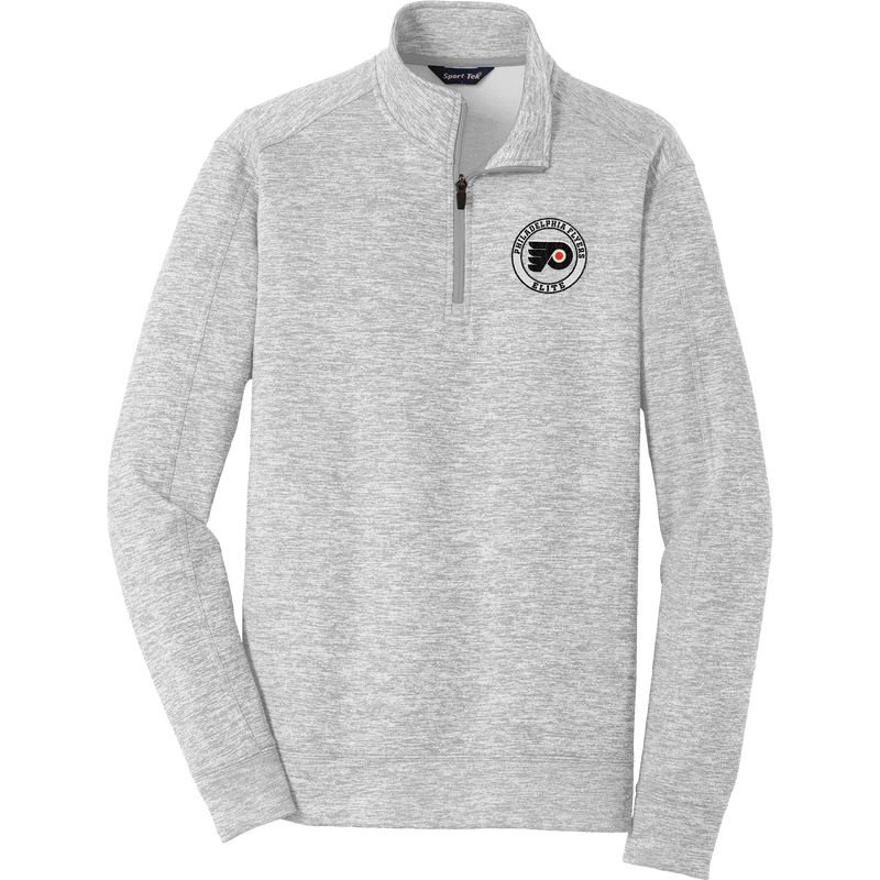 Philadelphia Flyers Elite PosiCharge Electric Heather Fleece 1/4-Zip Pullover