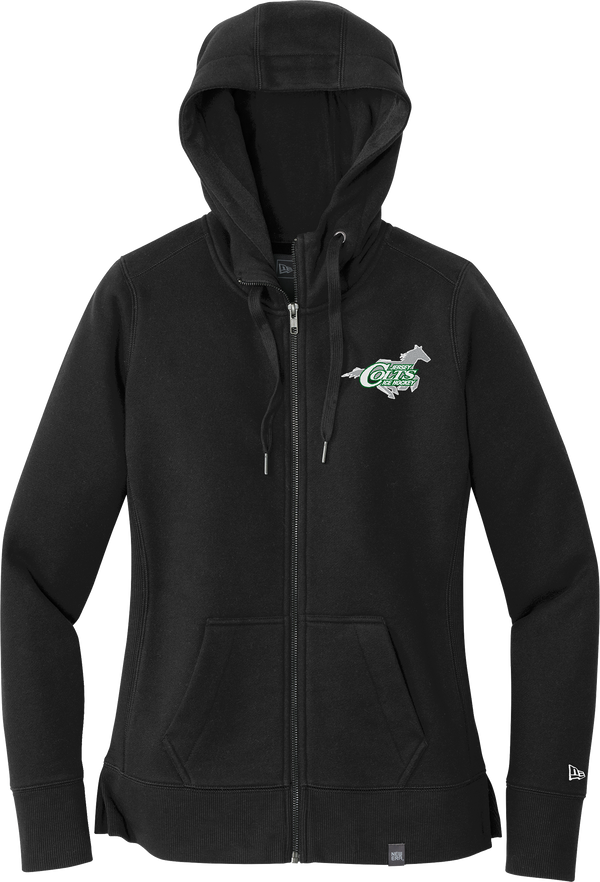 NJ Colts New Era Ladies French Terry Full-Zip Hoodie