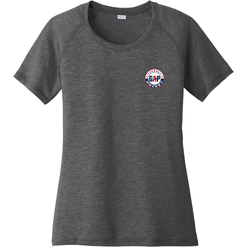 GAP Hockey Ladies PosiCharge Tri-Blend Wicking Scoop Neck Raglan Tee