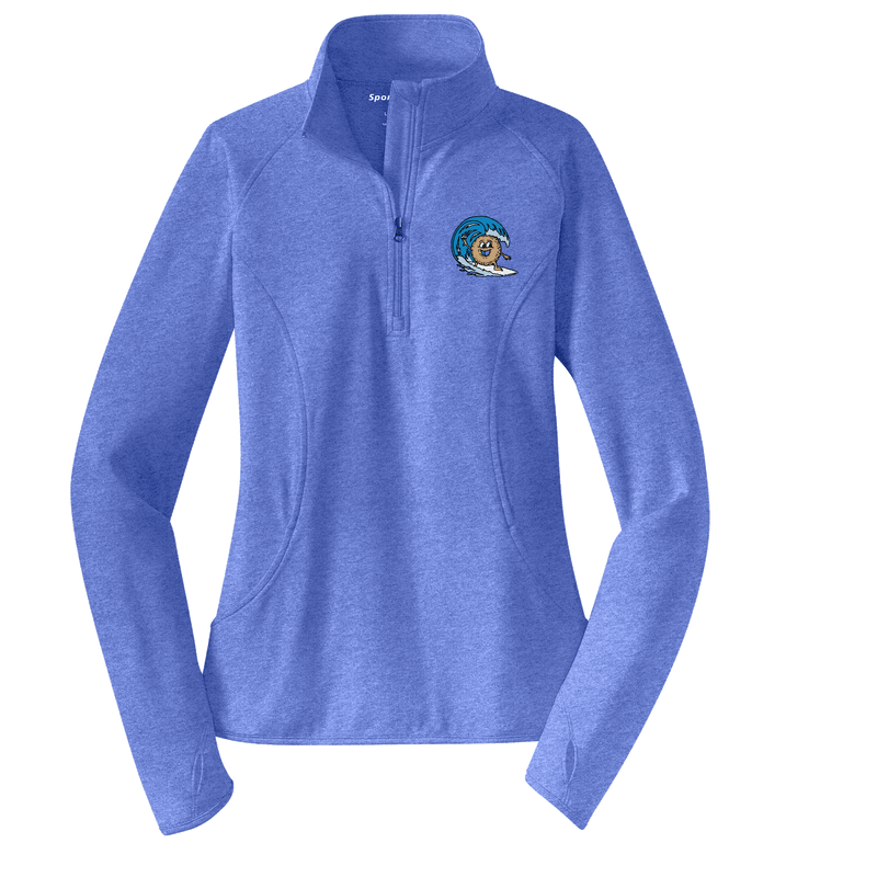 BagelEddi's Ladies Sport-Wick Stretch 1/4-Zip Pullover