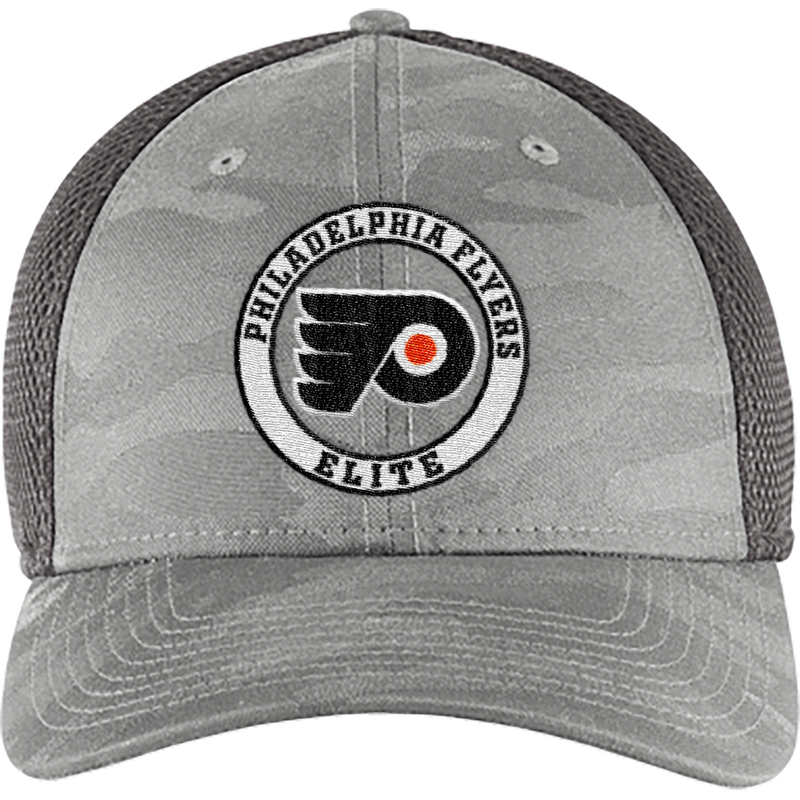 Philadelphia Flyers Elite New Era Tonal Camo Stretch Tech Mesh Cap