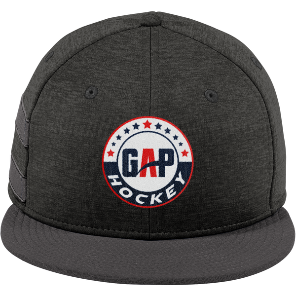 GAP Hockey New Era Shadow Heather Striped Flat Bill Snapback Cap