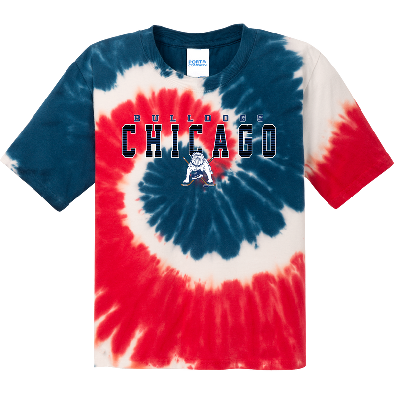 Chicago Bulldogs Youth Tie-Dye Tee