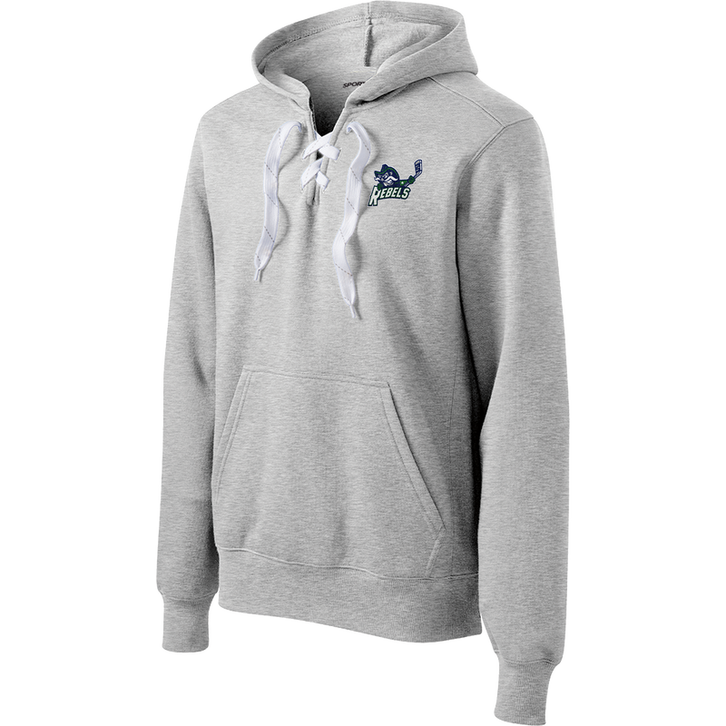 Kensington Valley Rebels Lace Up Pullover Hooded Sweatshirt