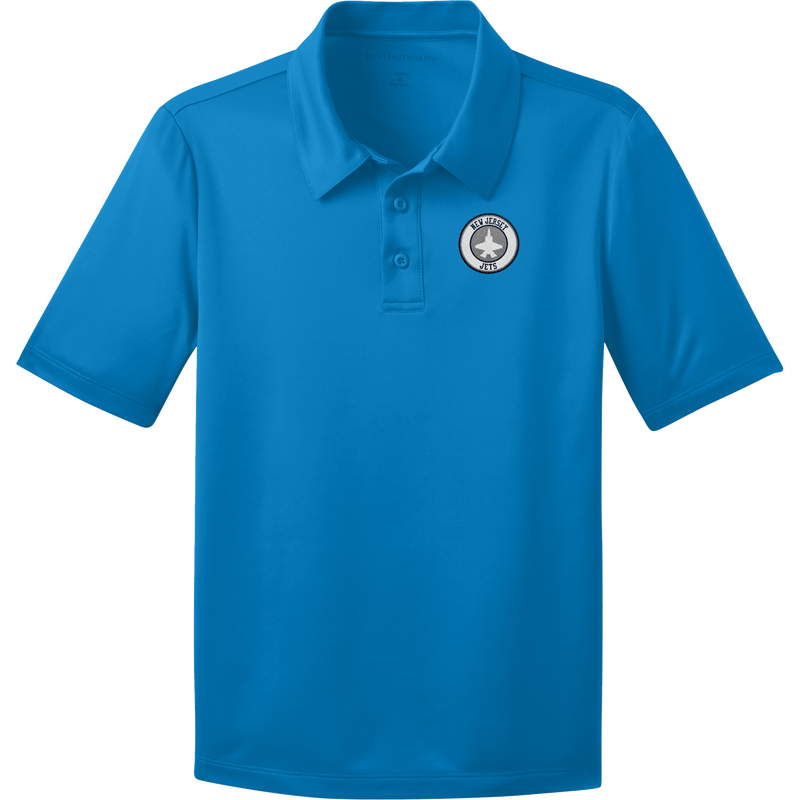 NJ Jets Youth Silk Touch Performance Polo