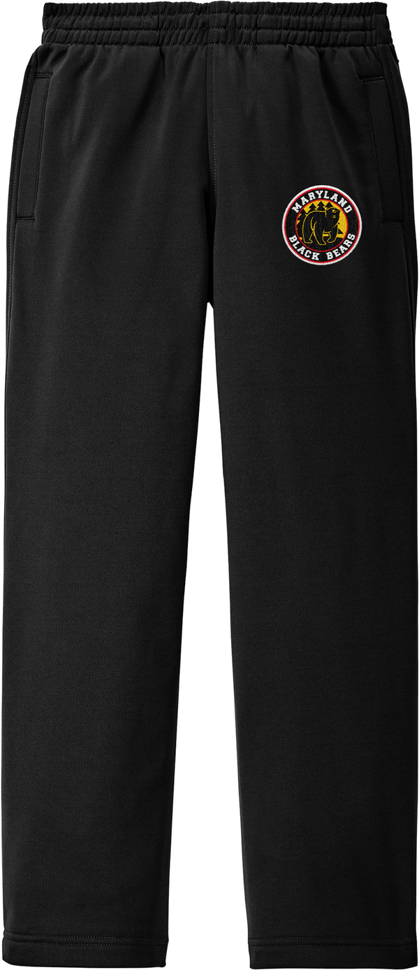 Maryland Black Bears Youth Sport-Wick Fleece Pant