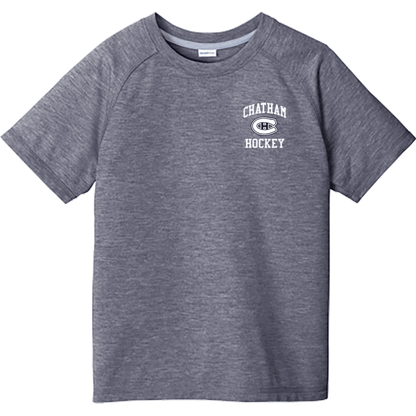 Chatham Hockey Youth PosiCharge  Tri-Blend Wicking Raglan Tee