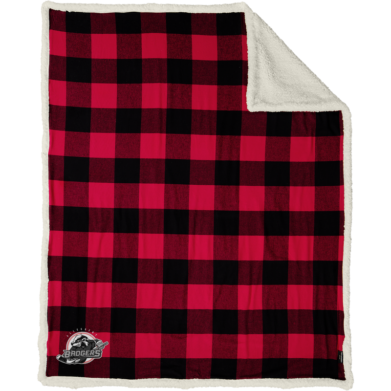 Allegheny Badgers Flannel Sherpa Blanket